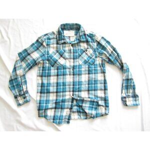 Boy's Urban Pipeline Flannel Button Long Sleeve Shirt Sz L (MT684)